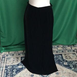 Black velvet skirt by The Limited Size 12